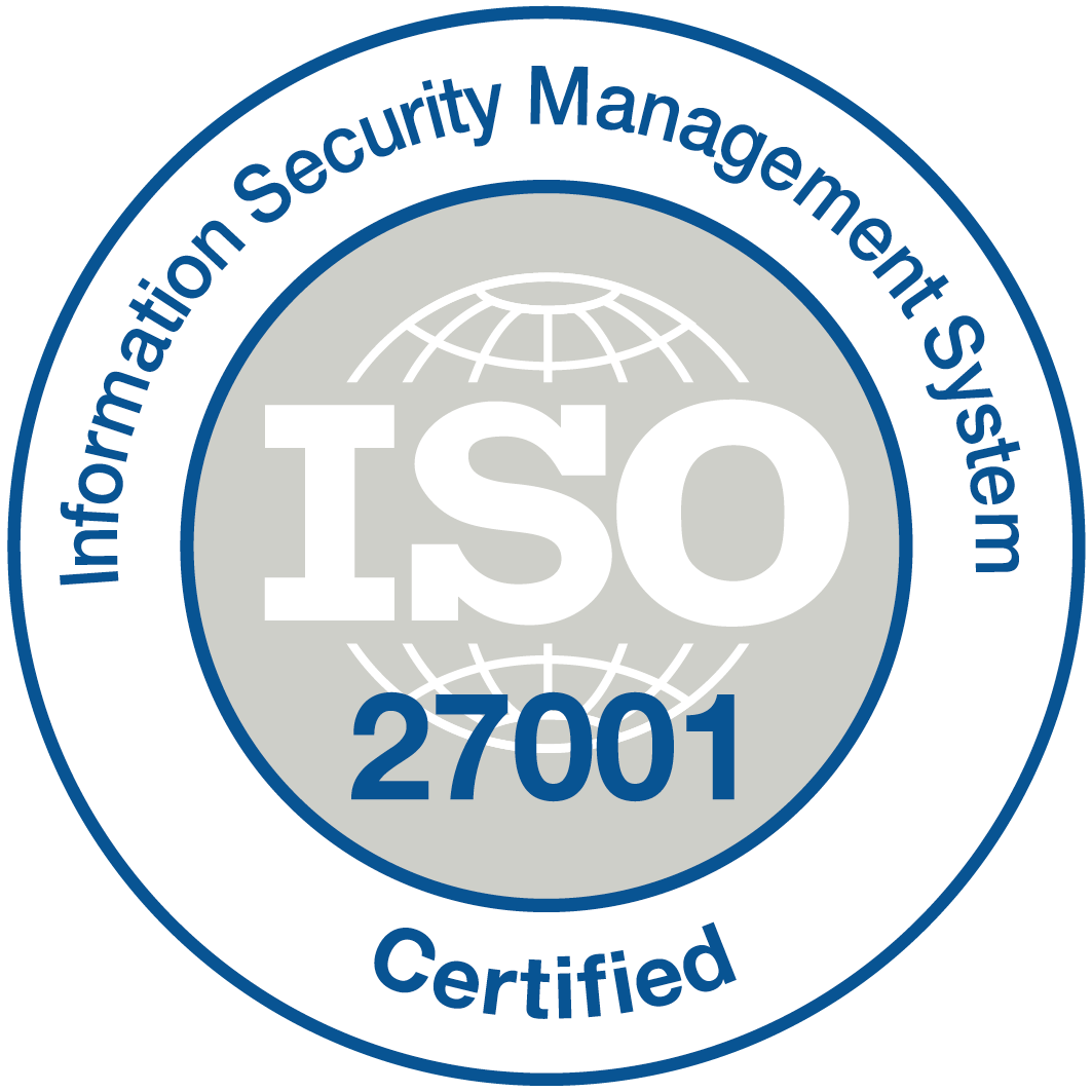 ISO/IEC 27001 Certified